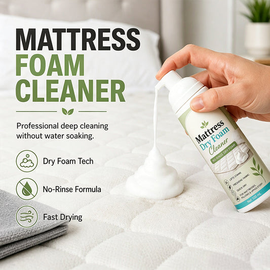 🛏️✨ Skumrengöring för madrasser utan sköljning – aktiv enzymkraft, snabb torkning & skonsam textilvård 🧼
