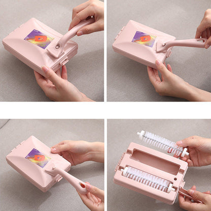 Handhållen dubbelrulle matborste – Ansträngningslös rengöring, borttagning av husdjurhår