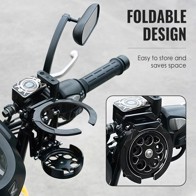 🚲💧 Roterande flaskhållare för cykel – vikbar, 360° rotation & fallskydd för aktiva dagar ✨