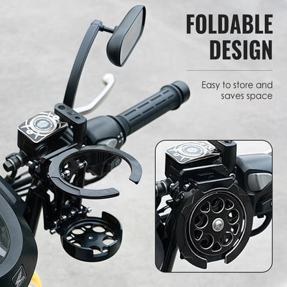 🚲💧 Roterande flaskhållare för cykel – vikbar, 360° rotation & fallskydd för aktiva dagar ✨