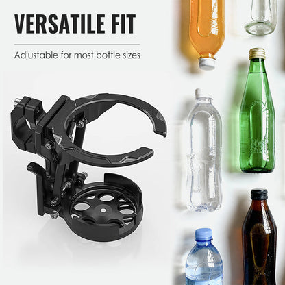 🚲💧 Roterande flaskhållare för cykel – vikbar, 360° rotation & fallskydd för aktiva dagar ✨