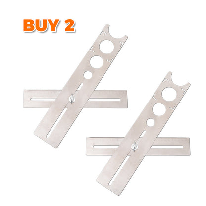 🔧📐 Justerbar Hålmall för Kakel & Keramik – Rostfritt Stål för Stabil Positionering och Precisionsborrning ✨🛠️