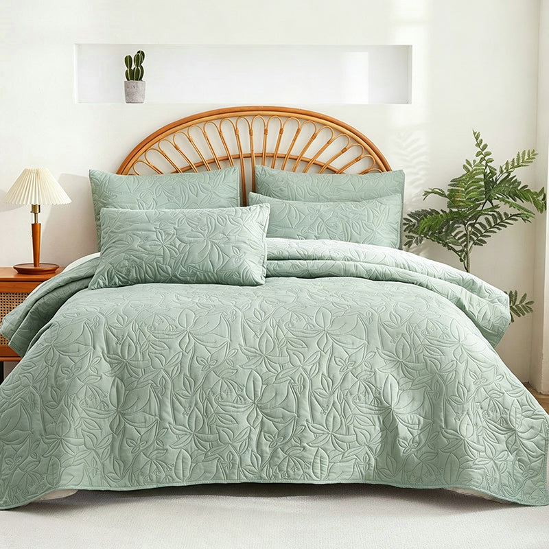🛏️✨ Sängklädesset i 100 % bomull – enfärgad design, 4-delars set för en bekvämare sovmiljö 🌙