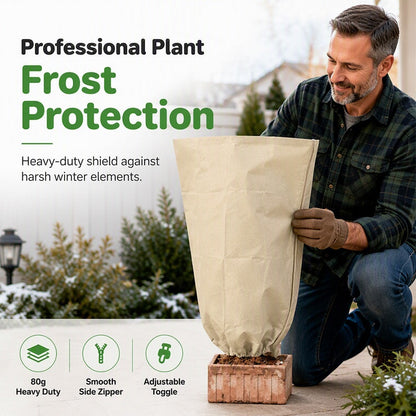 🌱❄️ Slitstarkt frostskyddsöverdrag i fiberduk – skydda växterna när kylan kommer 🌿✨