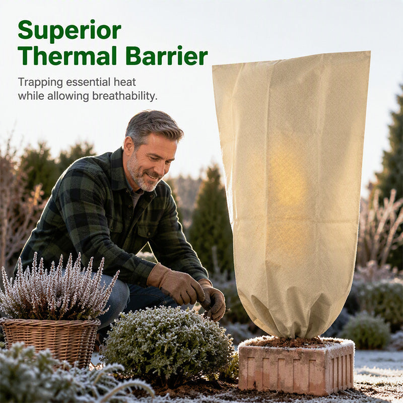 🌱❄️ Slitstarkt frostskyddsöverdrag i fiberduk – skydda växterna när kylan kommer 🌿✨