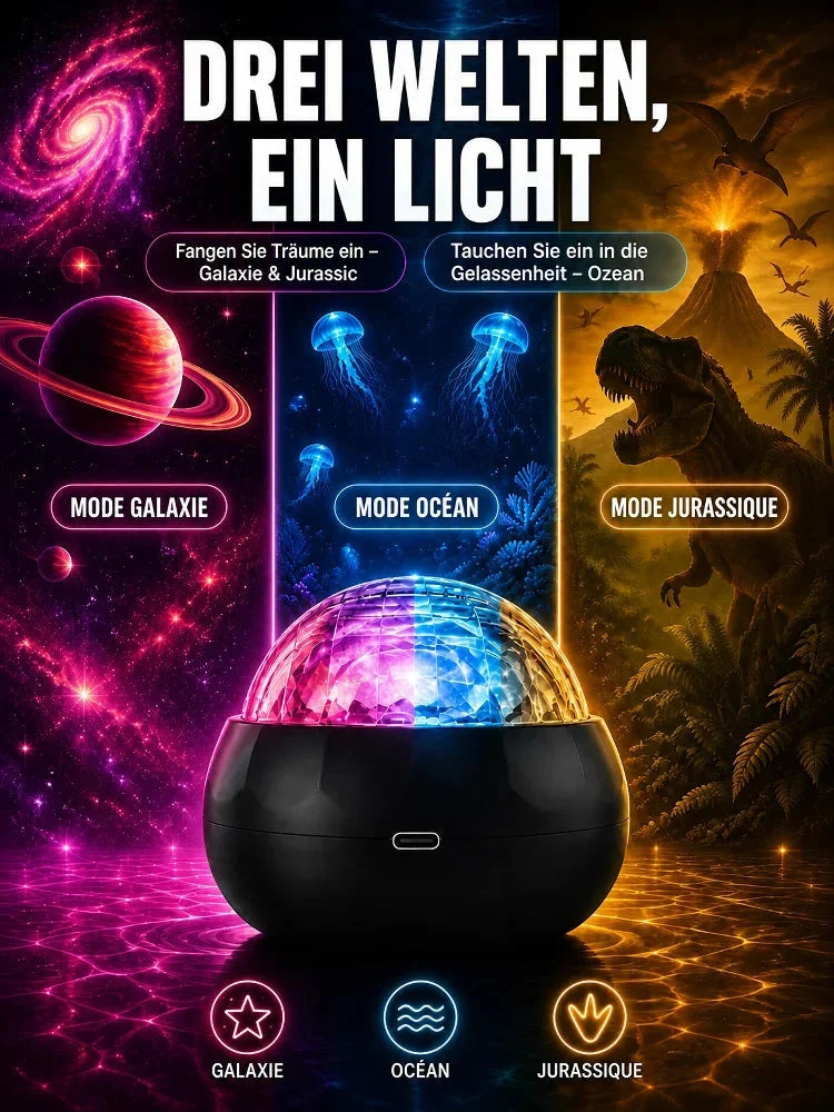 🌌🦖 Dinosaurieprojektorlampa – förvandla barnrummet till en magisk förhistorisk undervattensvärld ✨