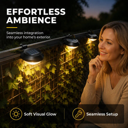 🌙☀️ Solcellsdriven utomhuslampa med 3 LED – vattentät, kabelfri och enkel att installera ✨