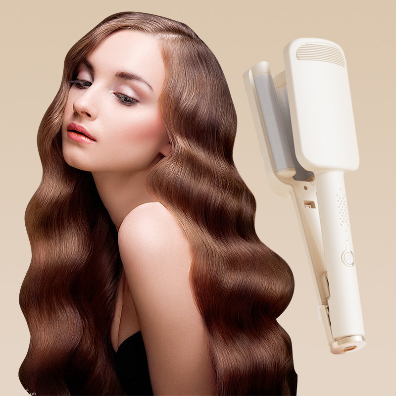 🌸✨ 32 mm vågtång – stora mjuka vågor, 4 värmenivåer & jonfunktion för en elegant frisyr 💇‍♀️
