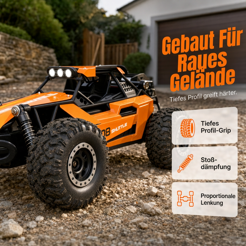 🏎️🔥 Höghastighets RC-bil med fyrhjulsdrift – kraftfull terrängkörning för spännande äventyr 🚙✨
