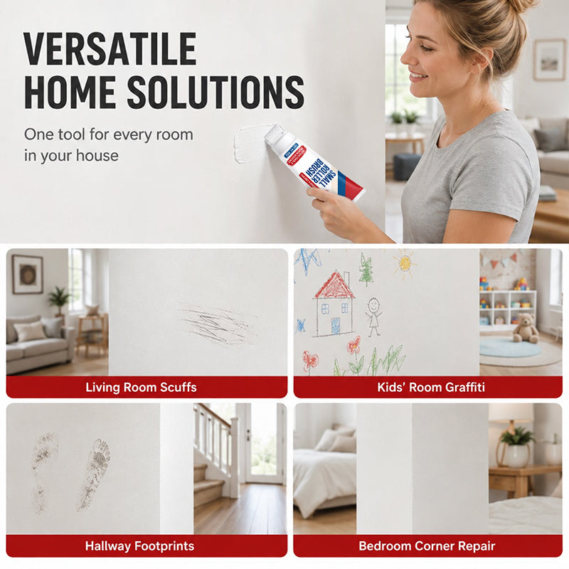 🧱🖌️ Vattentät väggreparationspasta med integrerad rollerborste – allt-i-ett för enkel och ren applicering 🏠✨
