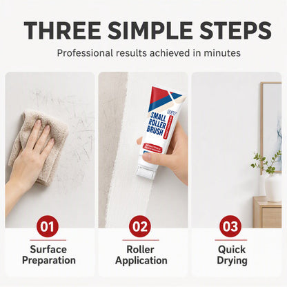 🧱🖌️ Vattentät väggreparationspasta med integrerad rollerborste – allt-i-ett för enkel och ren applicering 🏠✨