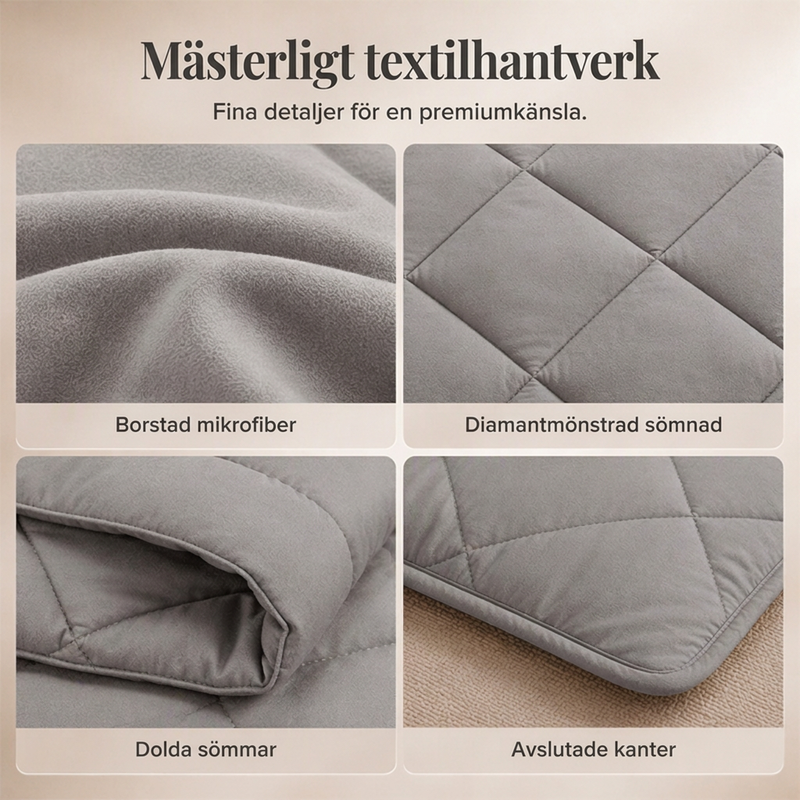 🛏️✨ 3-delat vadderat täckset med örngott – molnlik komfort, diamantkvistring och fukttålig mikrofiber 💤