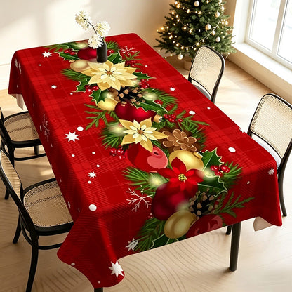 🎄✨ Vattentät julbordsduk – skyddar bordet mot fläckar, spill och vardagens slitage 🏠❤️
