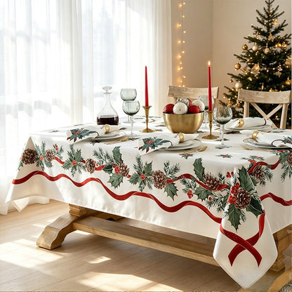 🎄✨ Vattentät julbordsduk – skyddar bordet mot fläckar, spill och vardagens slitage 🏠❤️