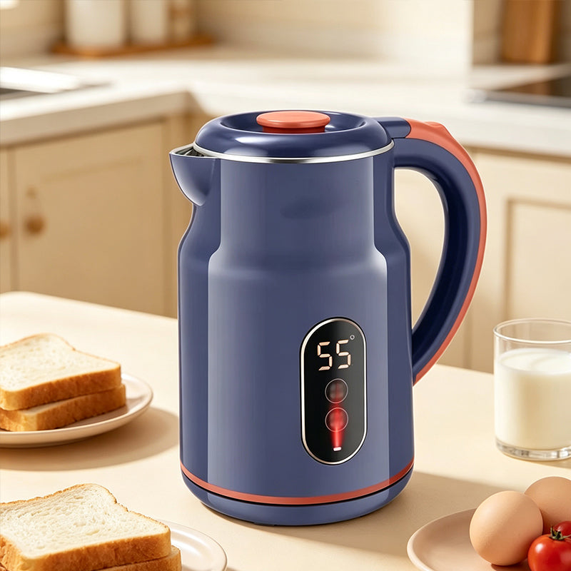 ☕✨ Elektrisk vattenkokare med smart temperaturkontroll – snabb uppvärmning, digital temperaturdisplay & 3,0 L kapacitet 🔥🏠