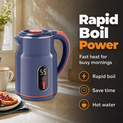 ☕✨ Elektrisk vattenkokare med smart temperaturkontroll – snabb uppvärmning, digital temperaturdisplay & 3,0 L kapacitet 🔥🏠
