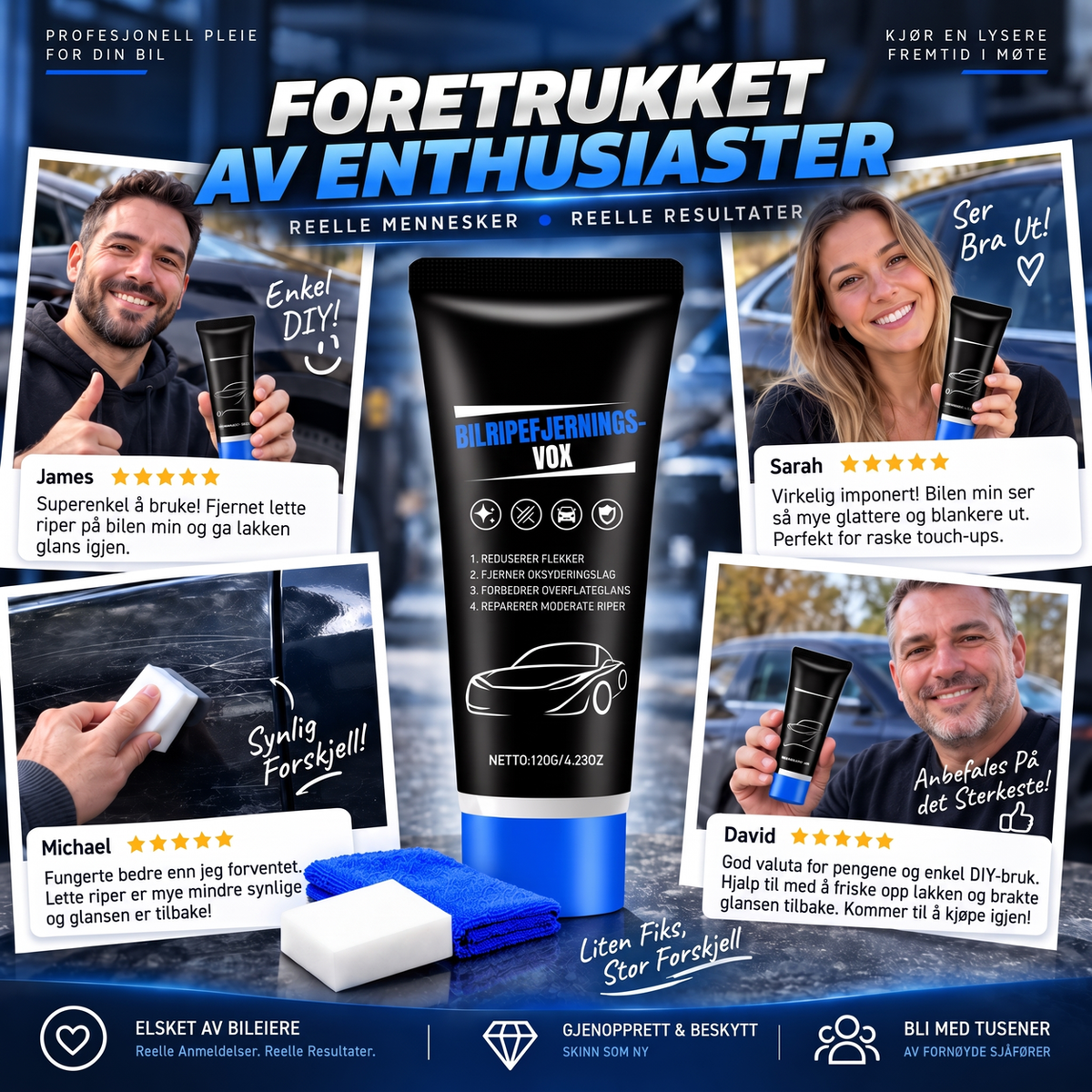 📢✨ Premium poleringsvax för borttagning av repor – hjälper till att fräscha upp bilens lack och återställa glansen 🚗💎
