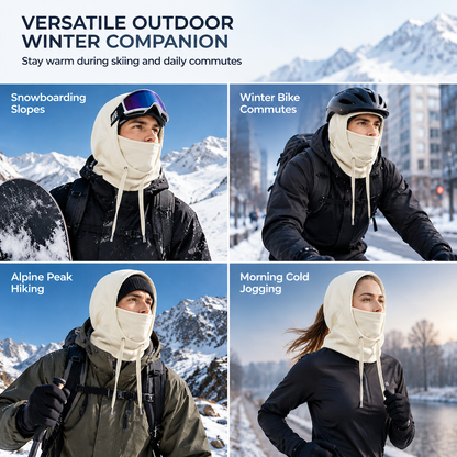 ❄️🧣 3-i-1 vinterbalaklava – vindtät, värmande & justerbar för skidåkning, cykling och kalla utomhusaktiviteter ✨