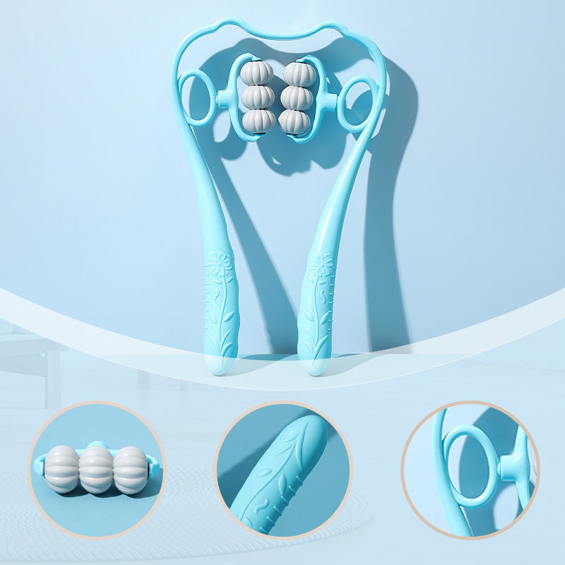 💆‍♂️✨ Multifunktionell manuell nackmassager – anpassat tryck & roterande massagebollar för en avkopplande massage 🔄