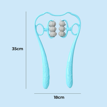 💆‍♂️✨ Multifunktionell manuell nackmassager – anpassat tryck & roterande massagebollar för en avkopplande massage 🔄