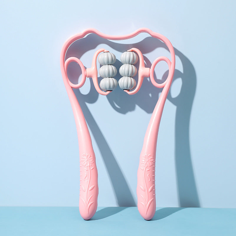 💆‍♂️✨ Multifunktionell manuell nackmassager – anpassat tryck & roterande massagebollar för en avkopplande massage 🔄
