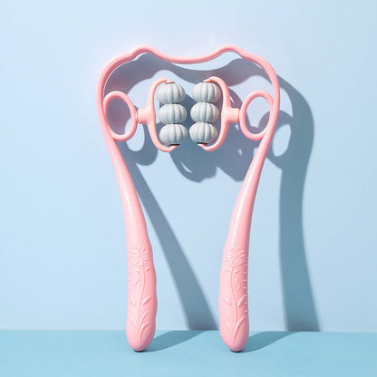 💆‍♂️✨ Multifunktionell manuell nackmassager – anpassat tryck & roterande massagebollar för en avkopplande massage 🔄