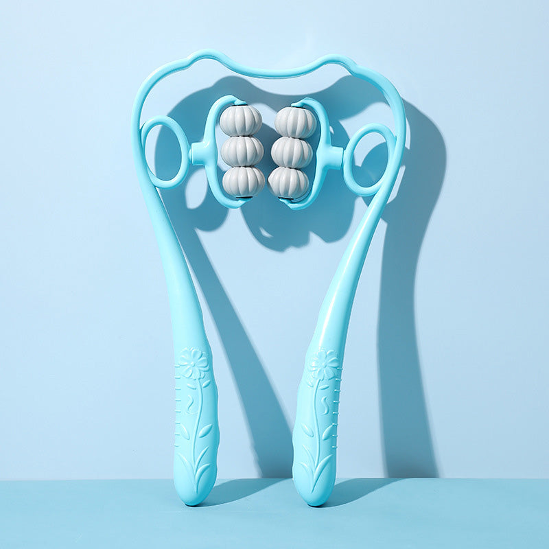 💆‍♂️✨ Multifunktionell manuell nackmassager – anpassat tryck & roterande massagebollar för en avkopplande massage 🔄
