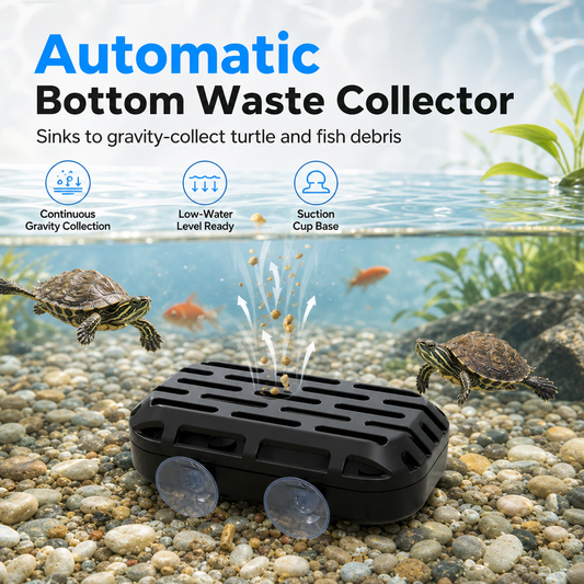 🐢 Automatisk avfallssamlare för sköldpaddsakvarium – renare vatten & mindre avfall 💧✨