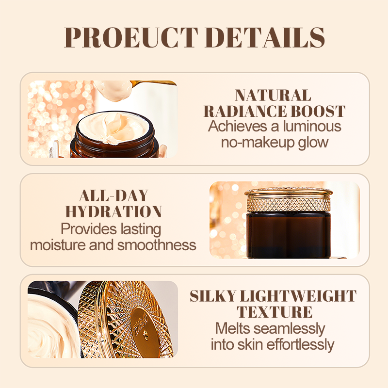 🌿✨ Upplysande kräm med örtextrakt – lätt täckning, djup återfuktning & strålande finish 💧🌟