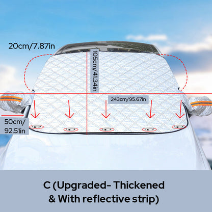 🚗❄️ Främre vindruteskydd för alla årstider – frostskydd, väderskydd & slitstark design för bil, van och SUV ☀️✨