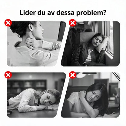 🛏️✈️ Uppblåsbar ergonomisk resekudde – 360° nackstöd & 45° vilovinkel för bekvämare resor 💤✨