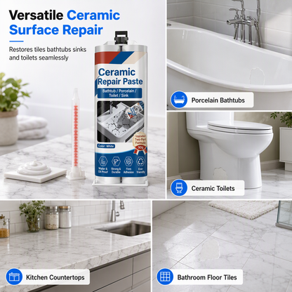 🚿✨ Snabbtorkande reparationspasta för kakel och keramik – epoxiharts, vattentät & enkel att använda 🛠️💧