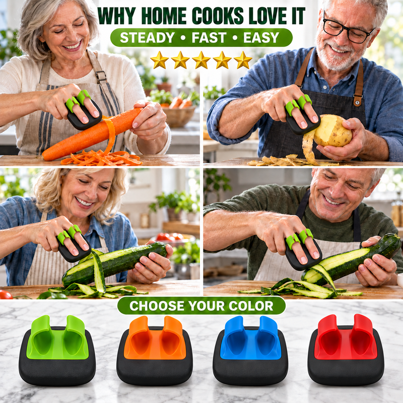 🥔✨ Ergonomisk tvåfingersskalare för frukt och grönsaker – bekväm passform, rostfritt stål & kompakt design 🍎🥕