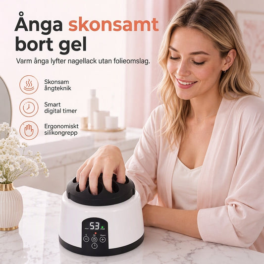 💅✨ Elektrisk nagellacksborttagare med ånga, 36 W – praktisk för borttagning av gelé och akryl vid manikyr 💖💅