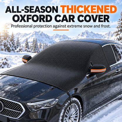 🚗❄️ Magnetiskt vindruteskydd för alla årstider – skydd mot frost, snö och sol med praktiskt backspegelskydd ☀️✨