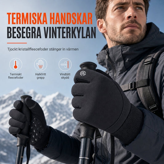 ❄️🧤 Vattentäta vinterhandskar med pekskärm – varmt fleecefoder, halkskyddande silikon & flerskiktsdesign för cykling och utomhusbruk 🚴✨