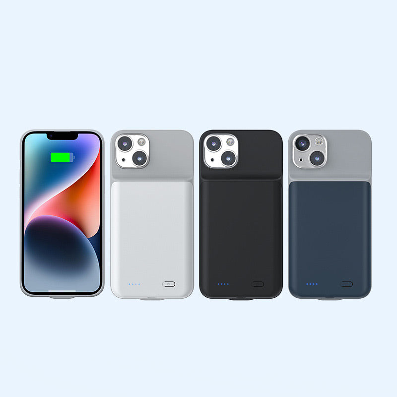 🔋 50% RABATT NU! Batterifodral för iPhone med LED-strömindikator – integrerad extraström, fyra LED-lampor & skyddande design – perfekt för daglig användning och resor ✨