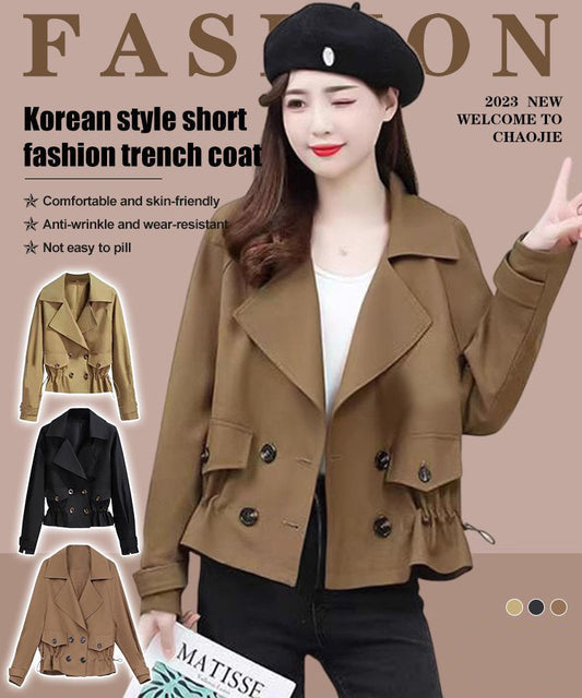 Abrigo corto a la moda coreana